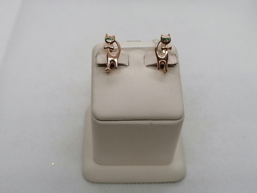 СКМИ585 СЕРЬГИ С КАМНЯМИ (Au 585)