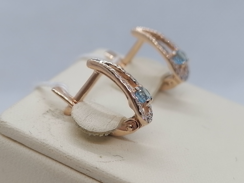 СЕРЬГИ С КАМНЯМИ (Au 585)