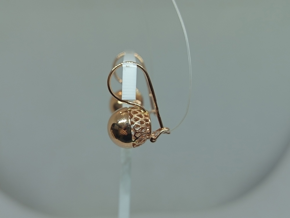 СЕРЬГИ БЕЗ КАМНЯ (Au 585)