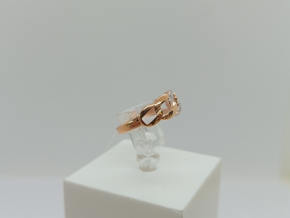 КОЛЬЦО С КАМНЯМИ (Au 585)