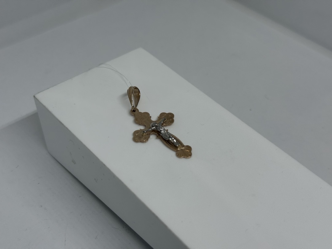 810-00014-10-00-00-02 ПОДВЕСКА КРЕСТ (Au 585)