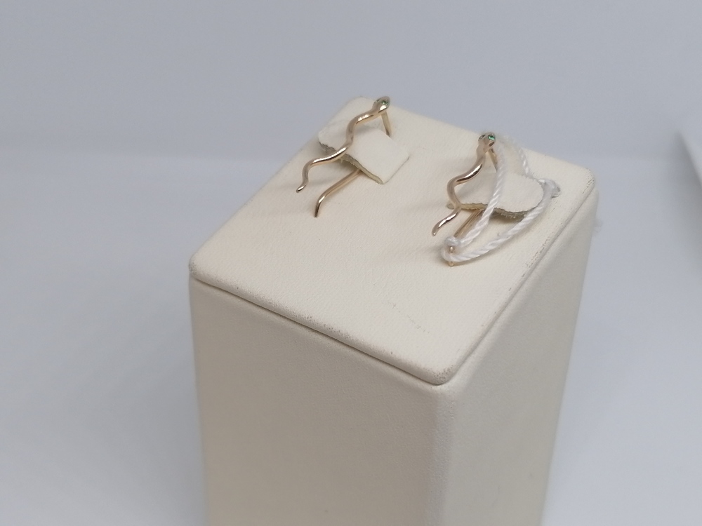 СКМИ585 СЕРЬГИ С КАМНЯМИ (Au 585)