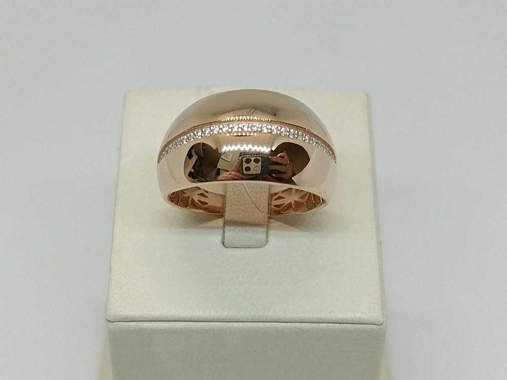 КОЛЬЦО С КАМНЯМИ (Au 585)