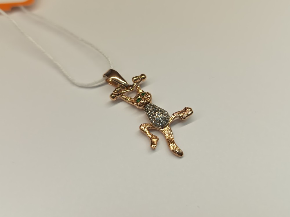 ПОДКМИ585 ПОДВЕСКА С КАМНЯМИ (Au 585)