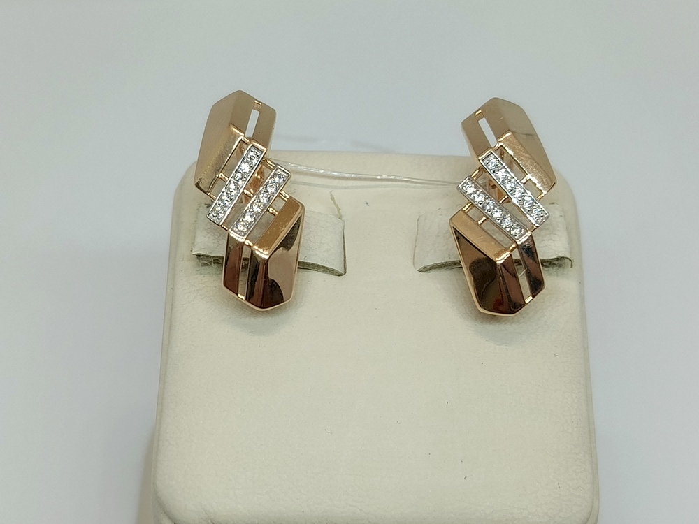 СЕРЬГИ С КАМНЯМИ (Au 585)