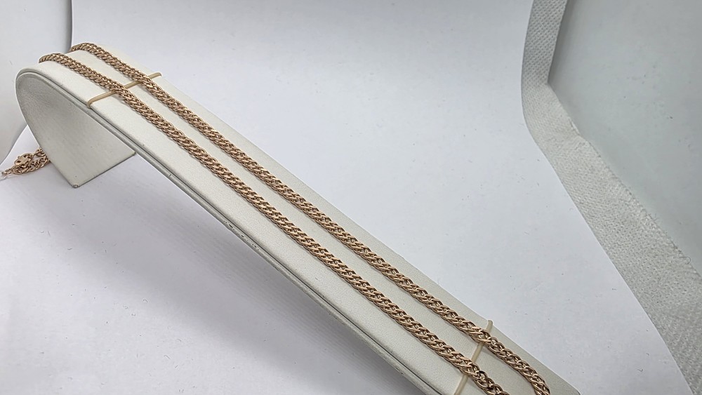 ЦЕПЬ ПОЛНОВЕСНАЯ Ромб двойной (Au 585)