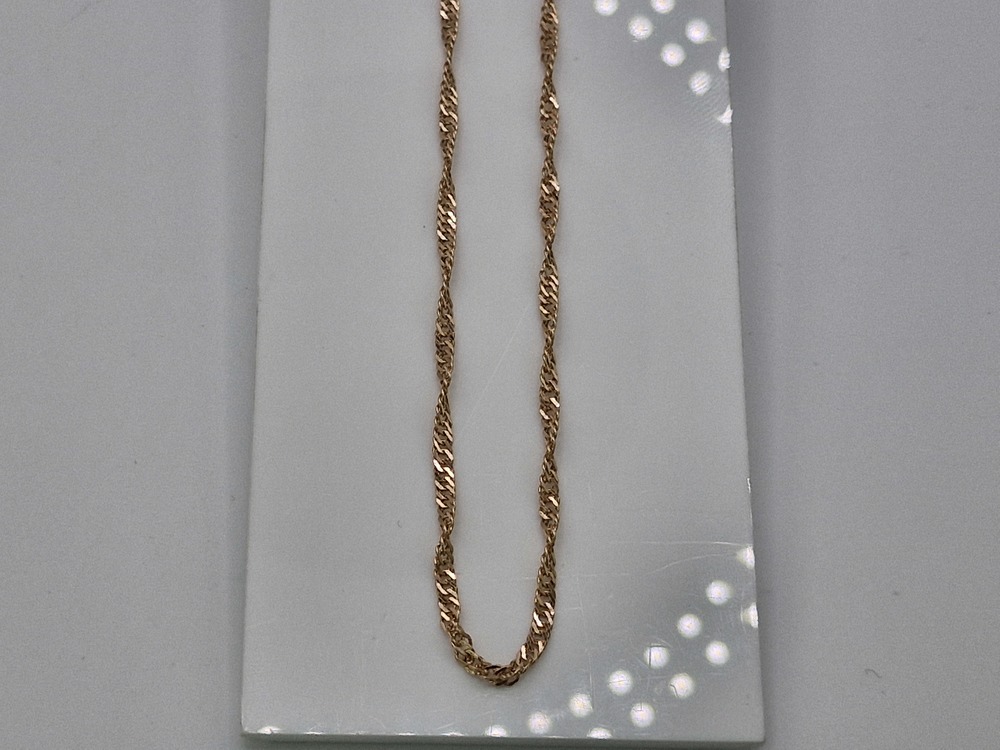 ЦЕПЬ ПУСТОТЕЛАЯ Сингапур (Au 585)