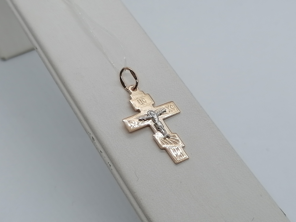 ПОДВЕСКА КРЕСТ без камня (Au 585)