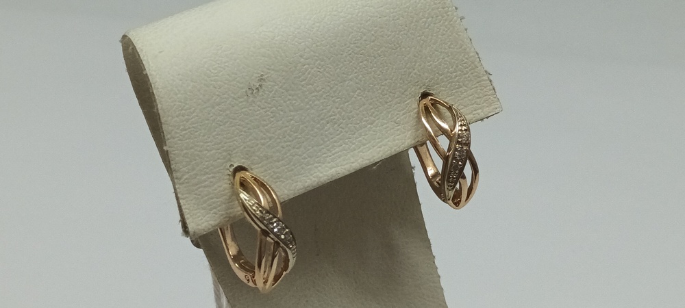 СЕРЬГИ С КАМНЯМИ (Au 585)