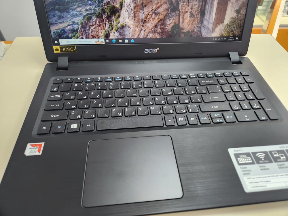 Ноутбук Acer; A6-9225, Radeon R4 series, 4 Гб, 120 Гб, Нет