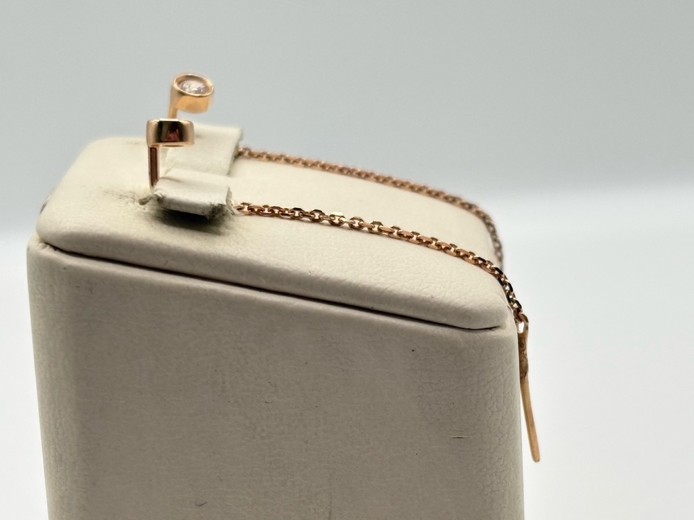 51-123-00503-1 СЕРЬГИ ПРОДЕВКИ с камнем (Au 585)