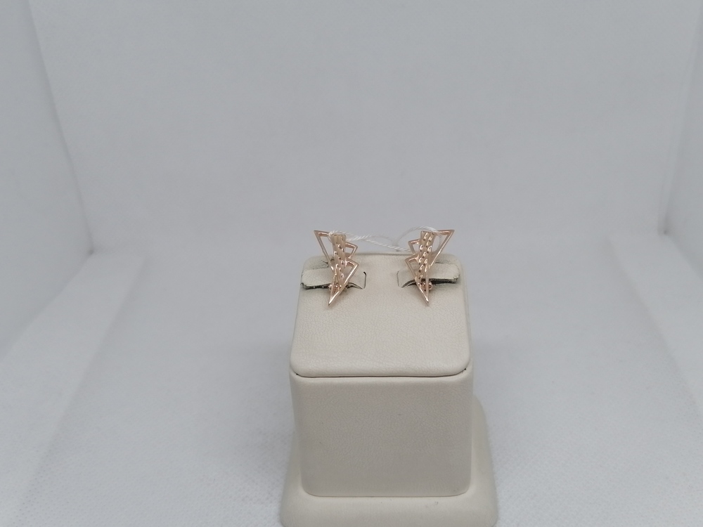 СБКМ585 СЕРЬГИ БЕЗ КАМНЯ (Au 585)