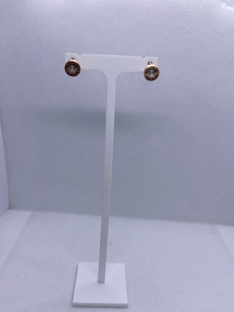 804-02432-10-00-20-00 СЕРЬГИ ПУСЕТЫ с камнем (Au 585)