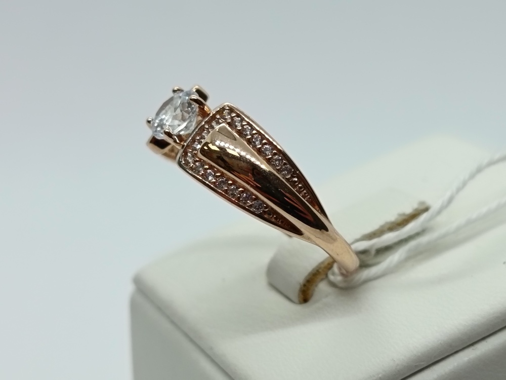 КОЛКМИ585 КОЛЬЦО С КАМНЯМИ (Au 585)