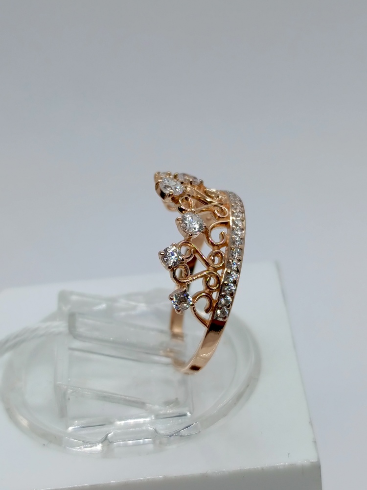 КОЛКМИ585 КОЛЬЦО С КАМНЯМИ (Au 585)