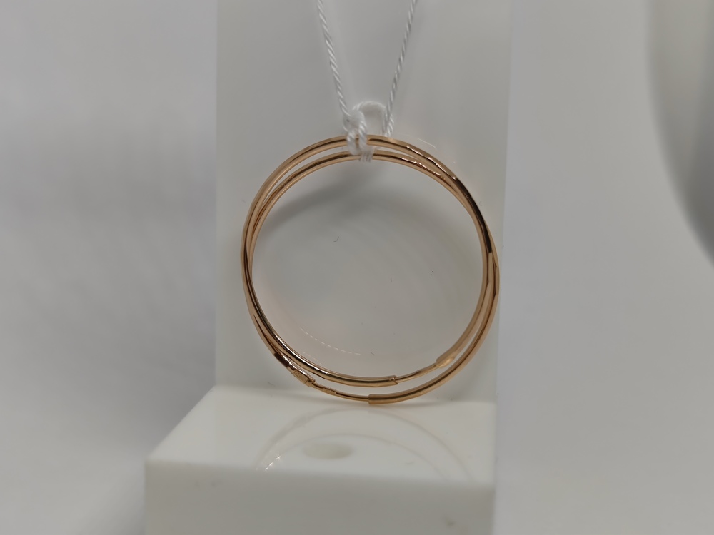 СКОН585 СЕРЬГИ КОНГО (Au 585)