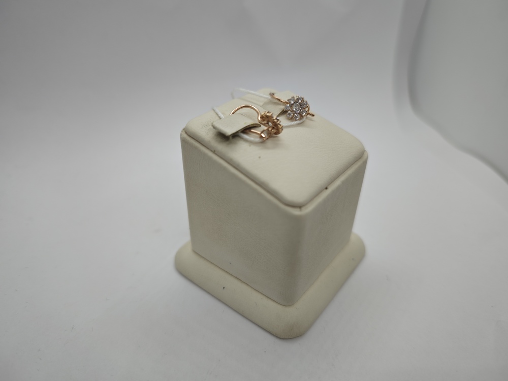 СКМИ585 СЕРЬГИ С КАМНЯМИ (Au 585)