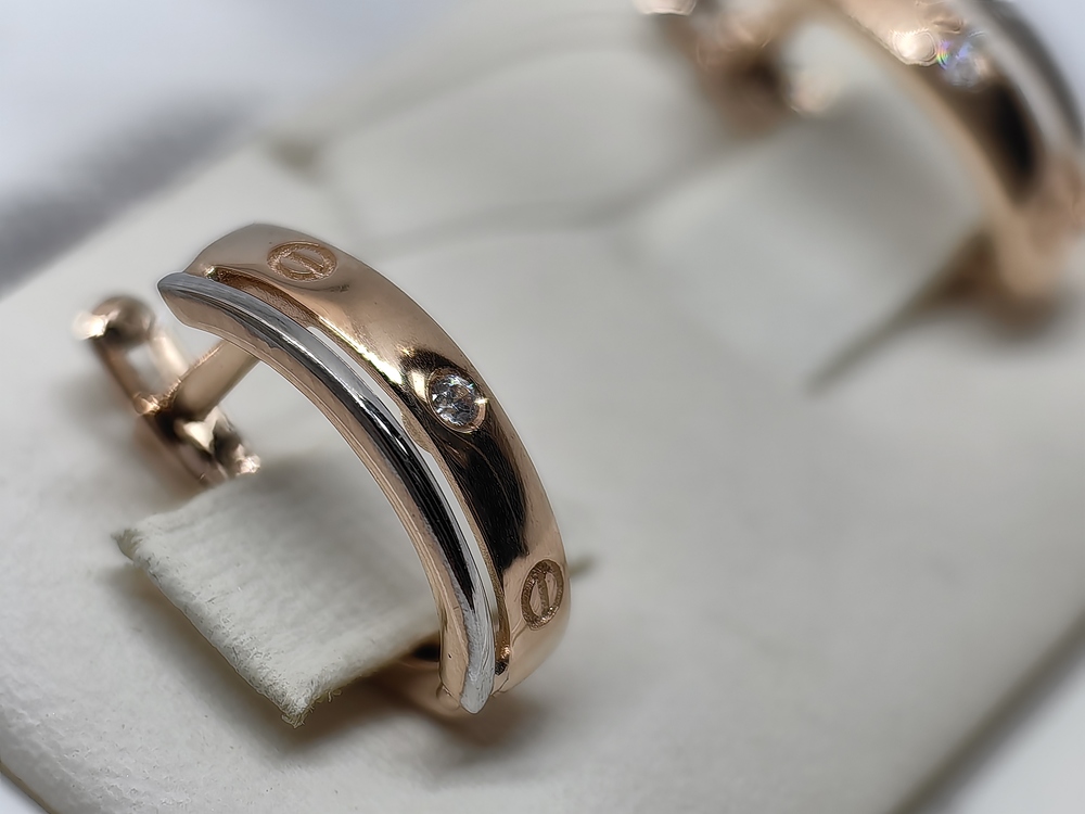 СЕРЬГИ С КАМНЕМ (Au 585)