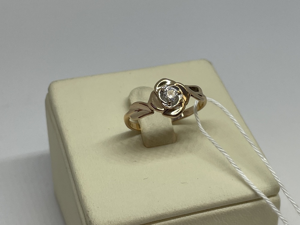 КОЛКМ585 КОЛЬЦО С КАМНЕМ (Au 585)