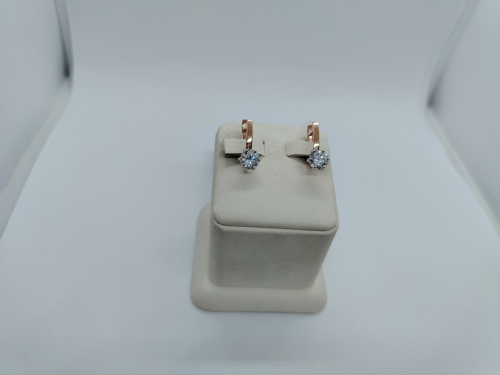 СЕРЬГИ С КАМНЕМ (Au 585)