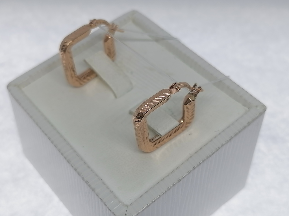 0200100 СЕРЬГИ БЕЗ КАМНЯ (Au 585)