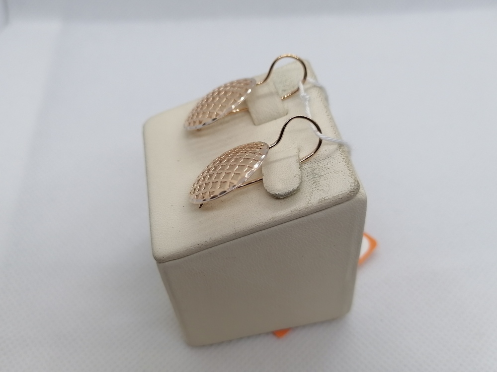 СБКМ585 СЕРЬГИ БЕЗ КАМНЯ (Au 585)