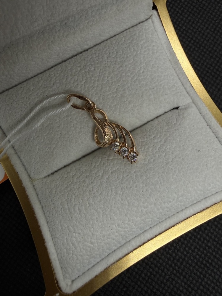 ПОДКМИ585 ПОДВЕСКА С КАМНЯМИ (Au 585)