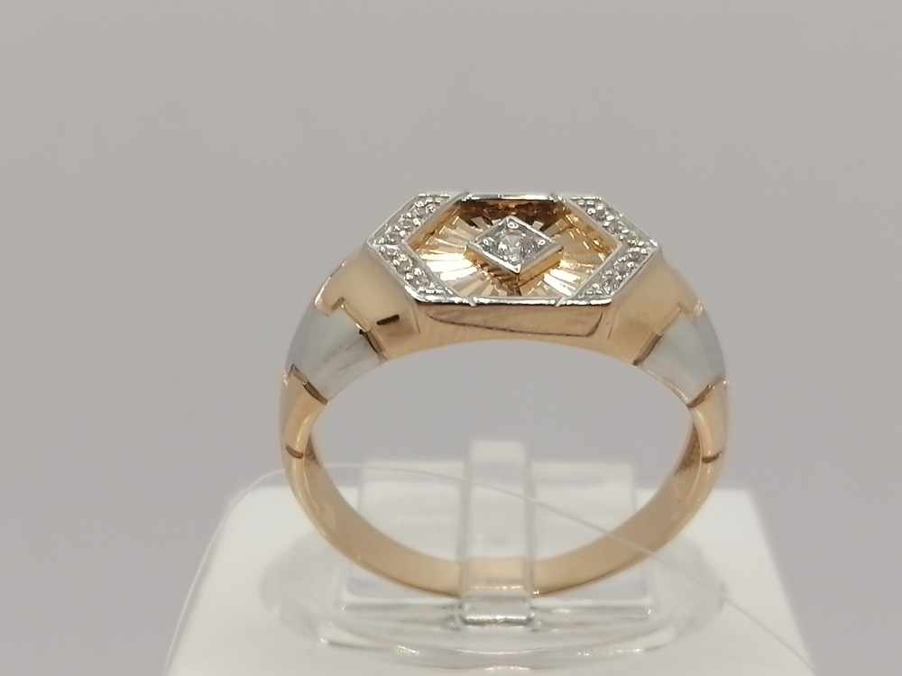 ПЕЧАТКА С КАМНЯМИ (Au 585)