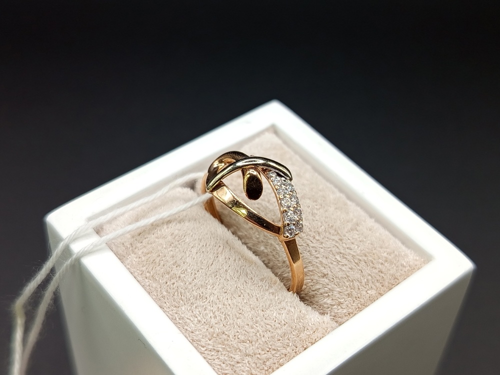 КОЛЬЦО С КАМНЯМИ (Au 585)