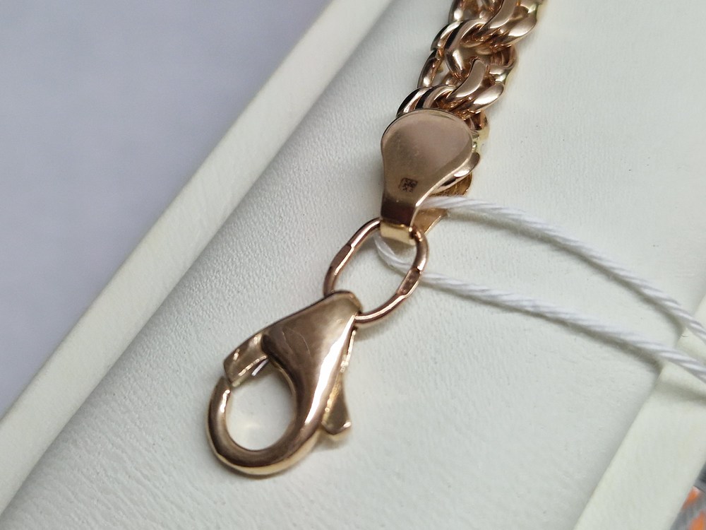 БЛБ585 БРАСЛЕТ ПОЛНОВЕСНЫЙ Бисмарк (Au 585)