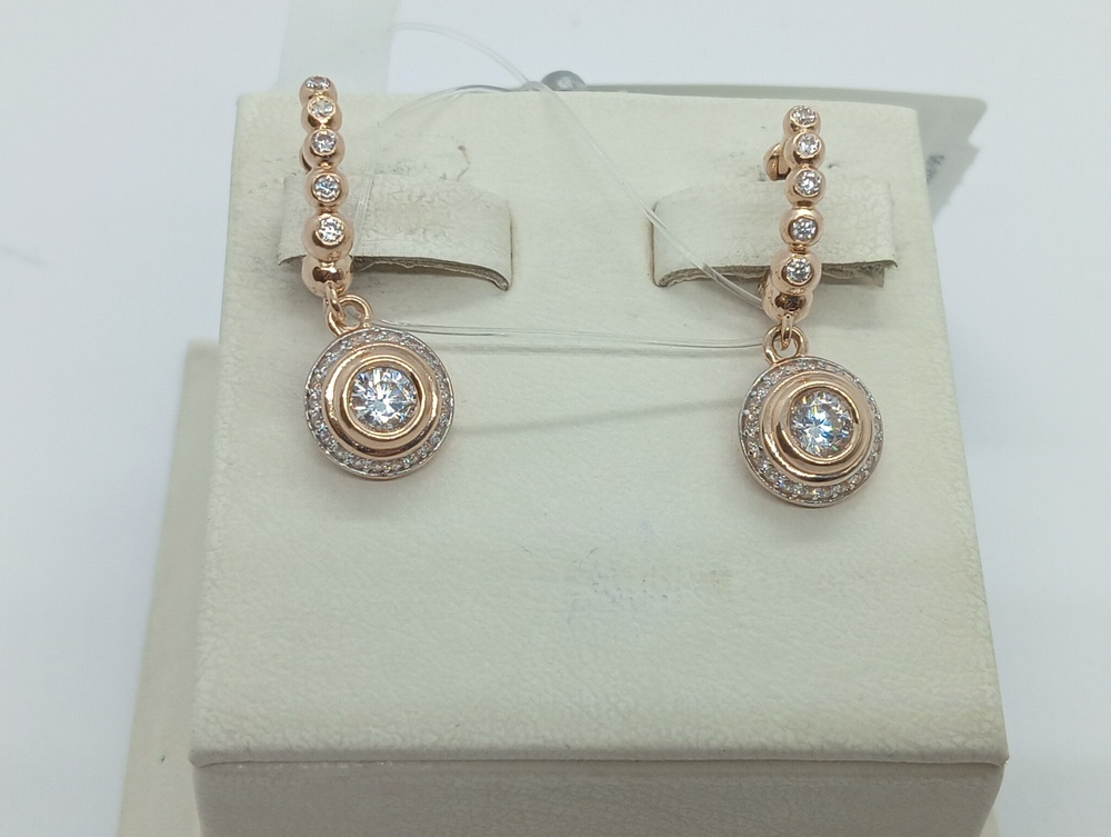 СЕРЬГИ С КАМНЯМИ (Au 585)