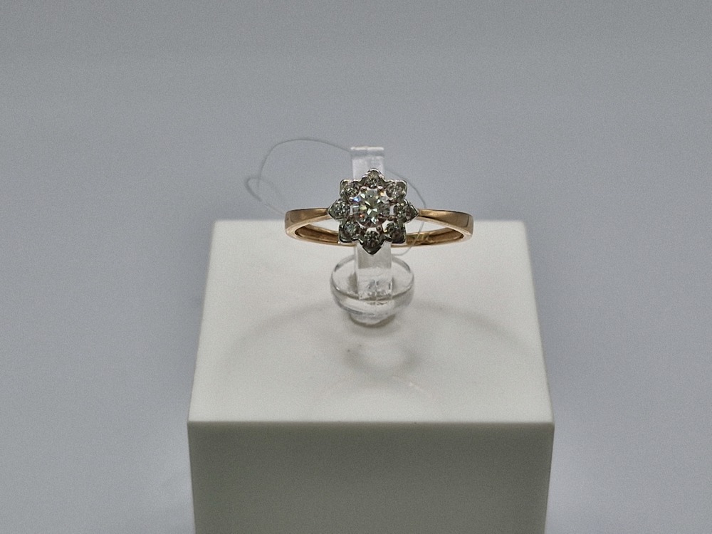 01-117797 КОЛЬЦО С КАМНЯМИ (Au 585)