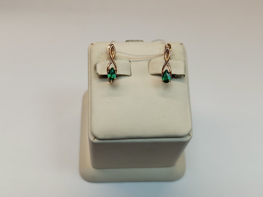 СЕРЬГИ С КАМНЯМИ (Au 585)