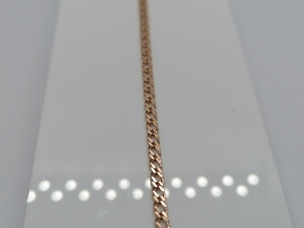 БРАСЛЕТ ПУСТОТЕЛЫЙ Ромб двойной Au 585