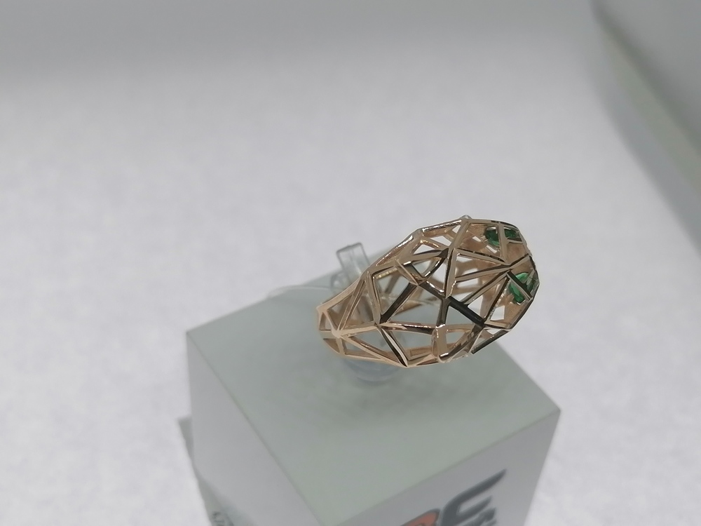 019409 КОЛЬЦО С КАМНЯМИ (Au 585)