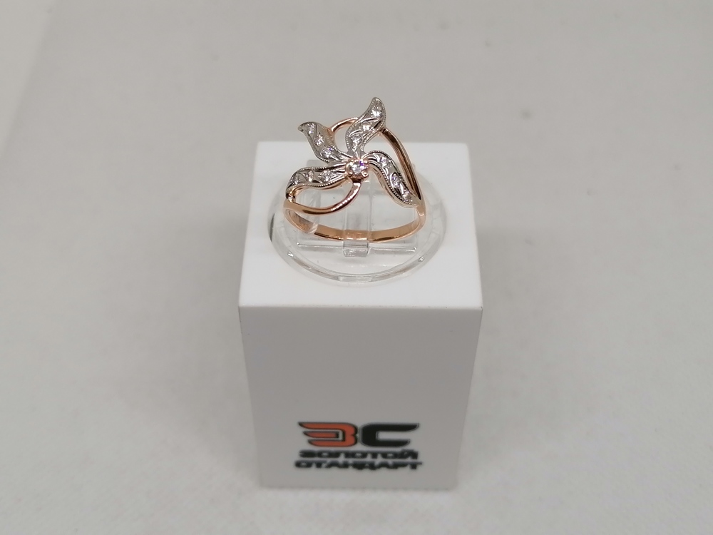 КОЛКМИ585 КОЛЬЦО С КАМНЯМИ (Au 585)