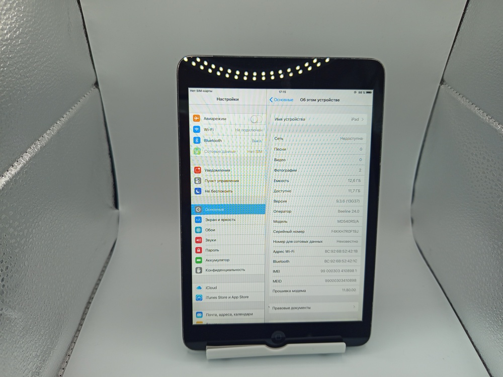 Планшет Apple iPad mini 16 ГБ A1455 (Wi-Fi + Cellular)