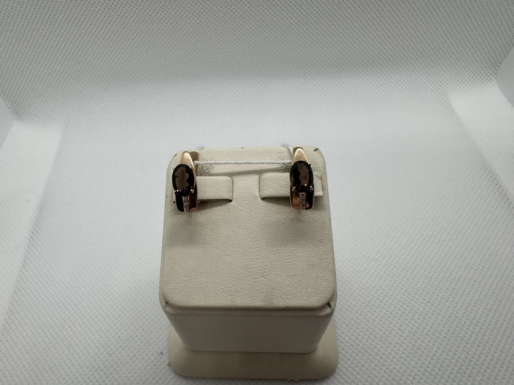 СКМИ585 СЕРЬГИ С КАМНЯМИ (Au 585)