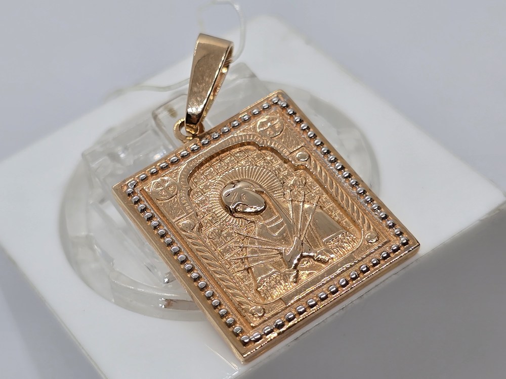 ПИ-259_au ПОДВЕСКА ИКОНА без камня (Au 585)
