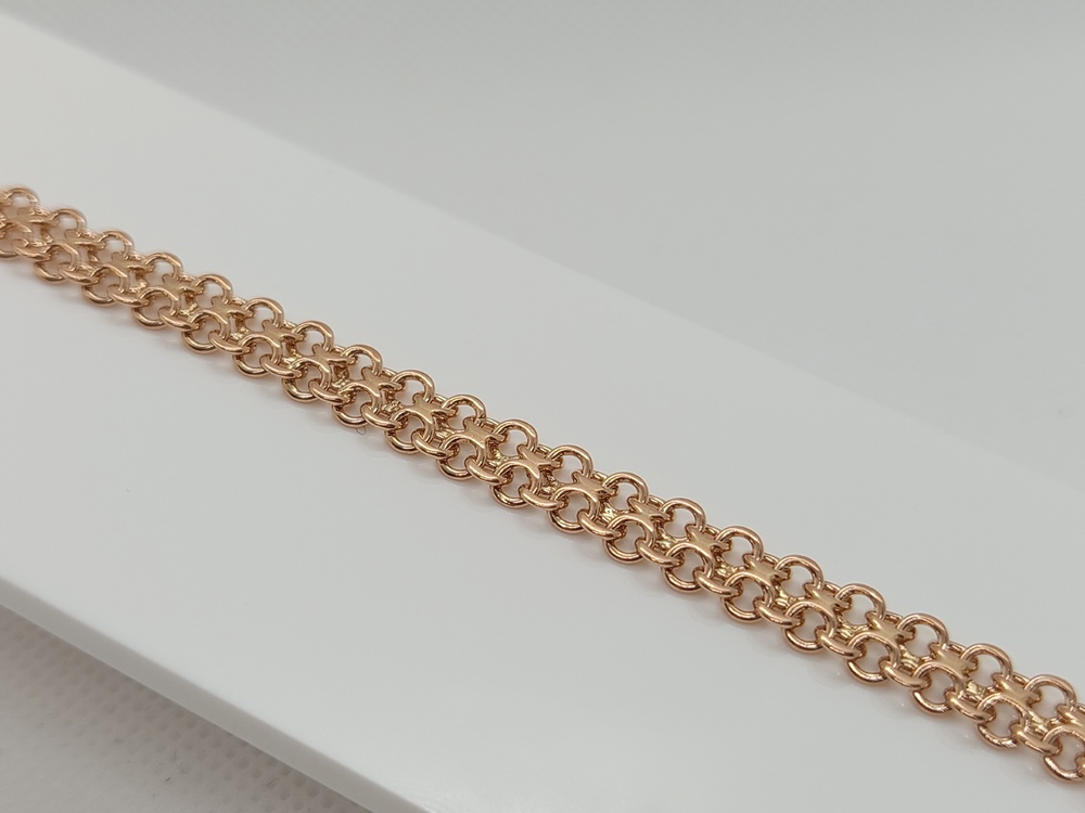 БЛ8585 БРАСЛЕТ ПОЛНОВЕСНЫЙ Восьмерка (Au 585)