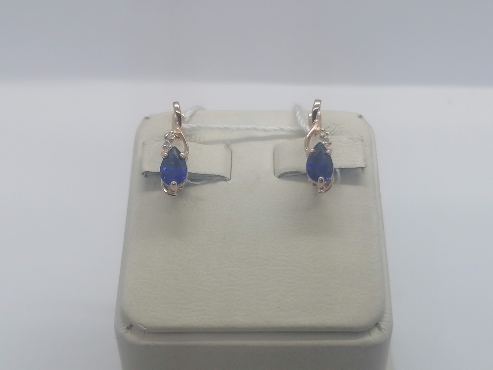 СЕРЬГИ С КАМНЯМИ (Au 585)