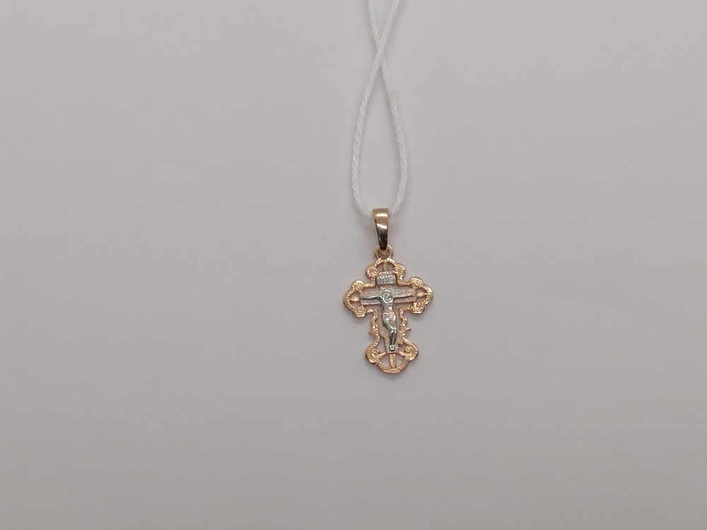 ПОДКБК585 ПОДВЕСКА КРЕСТ БЕЗ КАМНЯ (Au 585)