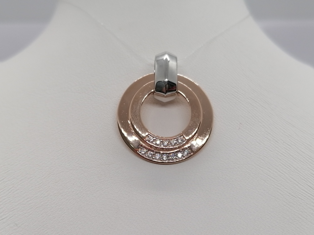 08-318000 ПОДВЕСКА С КАМНЯМИ (Au 585)