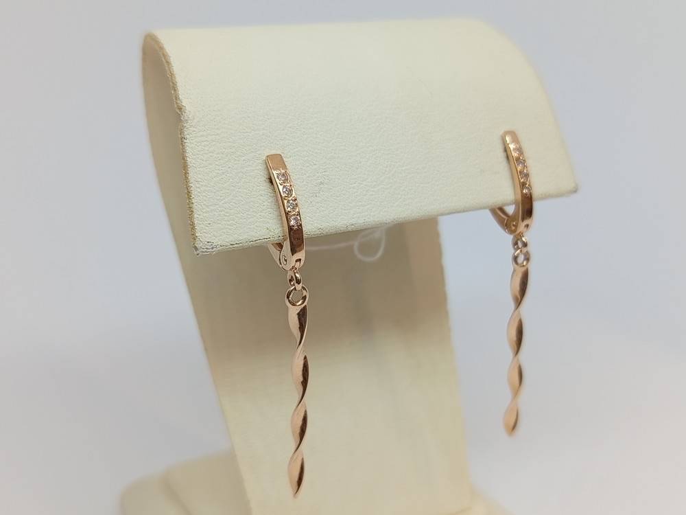 СКМИ585 СЕРЬГИ С КАМНЯМИ (Au 585)