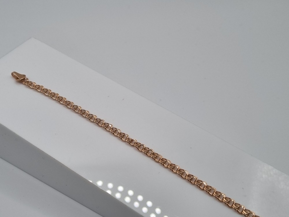БРАСЛЕТ ПУСТОТЕЛЫЙ Бисмарк Au 585