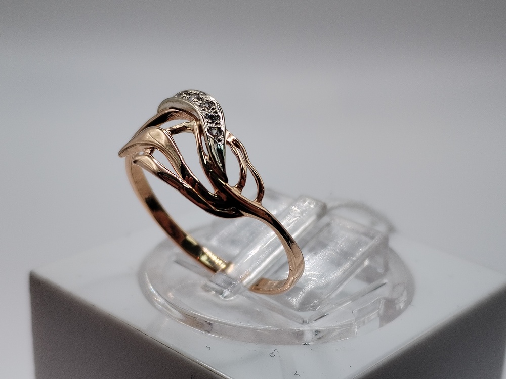 КОЛКМИ585 КОЛЬЦО С КАМНЯМИ (Au 585)