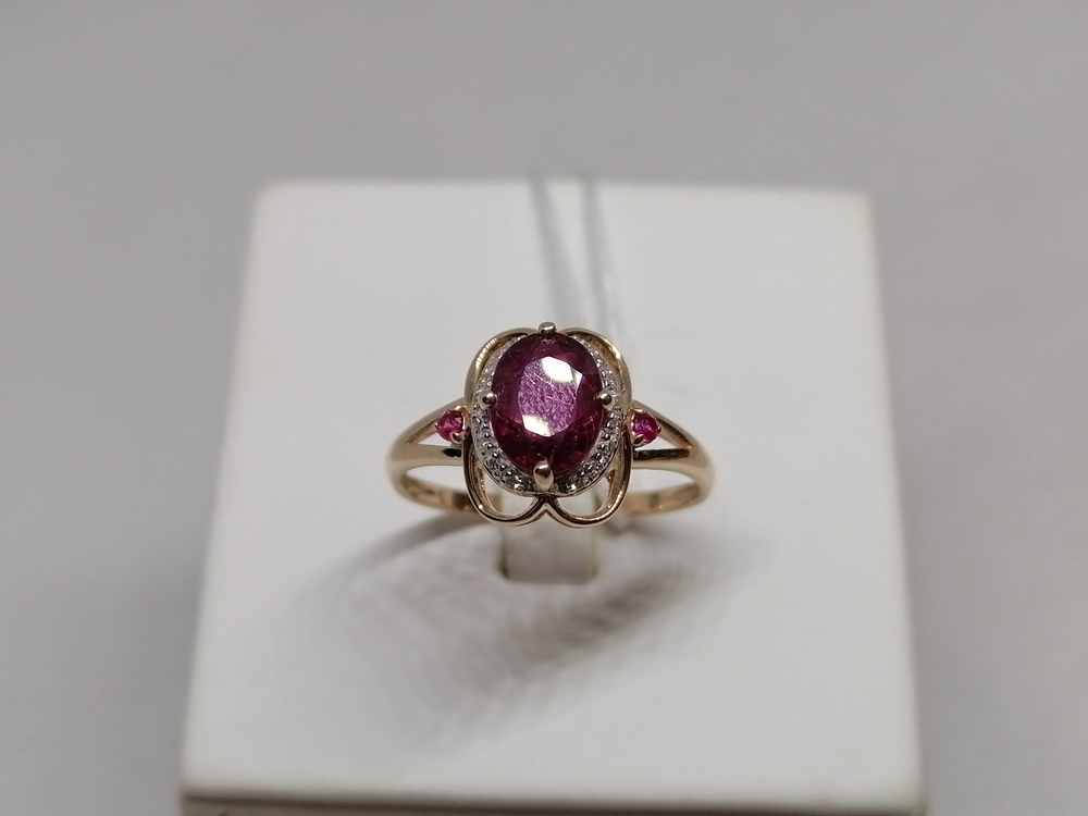 КОЛКМИ585 КОЛЬЦО С КАМНЯМИ (Au 585)
