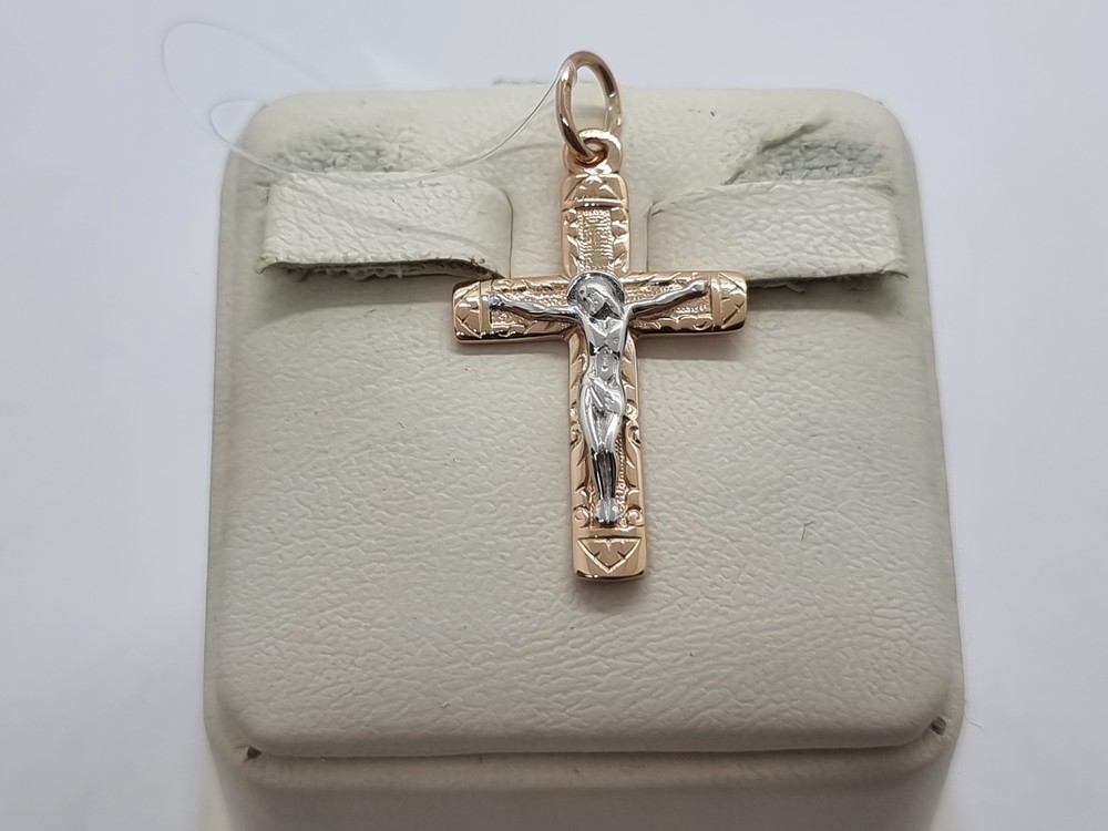 ПОДВЕСКА КРЕСТ без камня (Au 585)