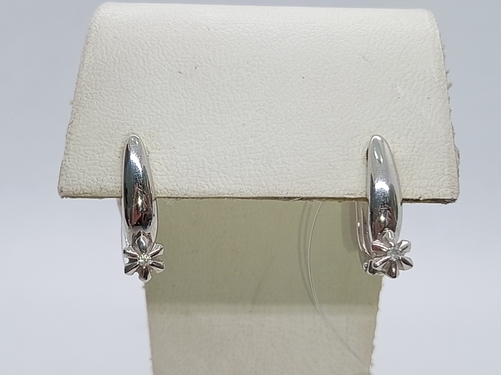 СЕРЬГИ БРИЛЛИАНТ (Ag 925)