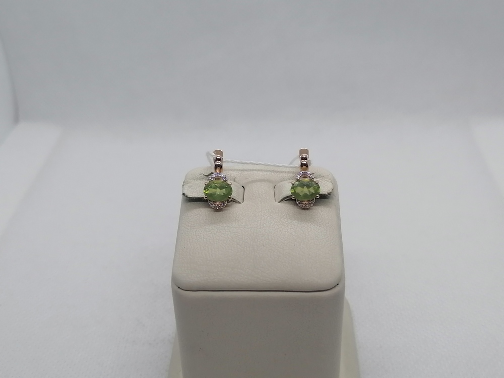 СКМИ585 СЕРЬГИ С КАМНЯМИ (Au 585)